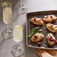 french 75 with crostini