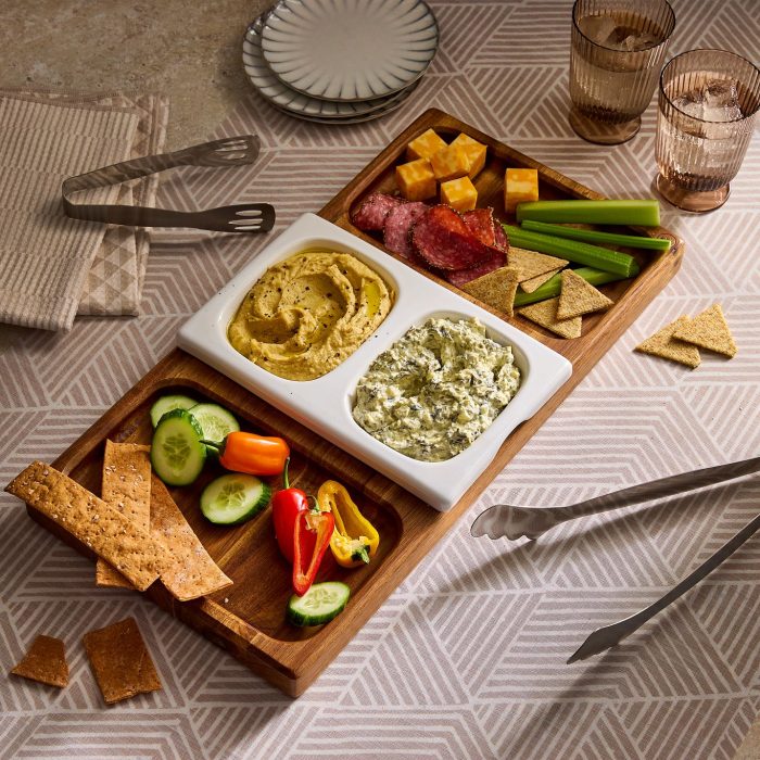 Dual-Sided Charcuterie Board Set